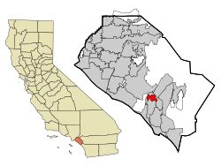 Orange County California Incorporated and Unincorporated areas Laguna Woods Highlighted